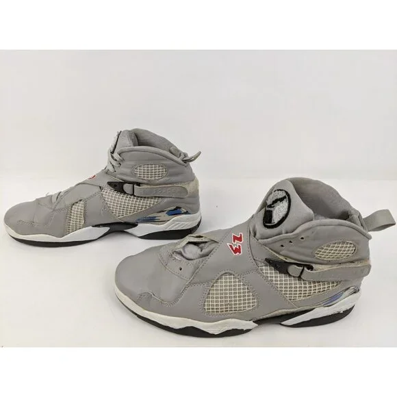 Nike Air Jordan Retro 8 305381-110 Gray Mens Size 12 2011 2012